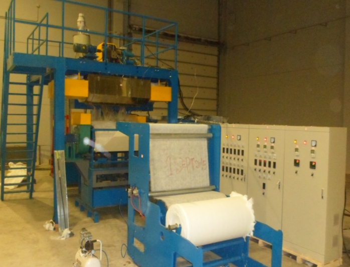 Oil absorbent felt production line